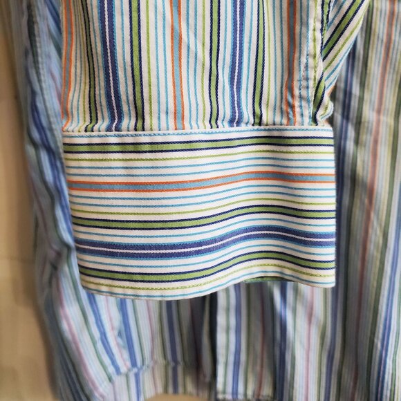 NWOT Alan Flusser Men XXL Textured Shirt 100% Cotton 56"Chest  Matched Pocket. - Picture 11 of 11